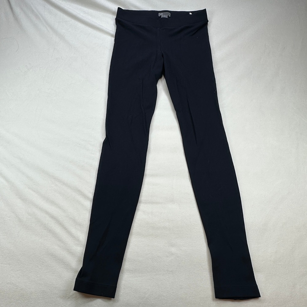 Vince Women's Black Slim Fit Stretch Pull On Casual Leggings Size Small